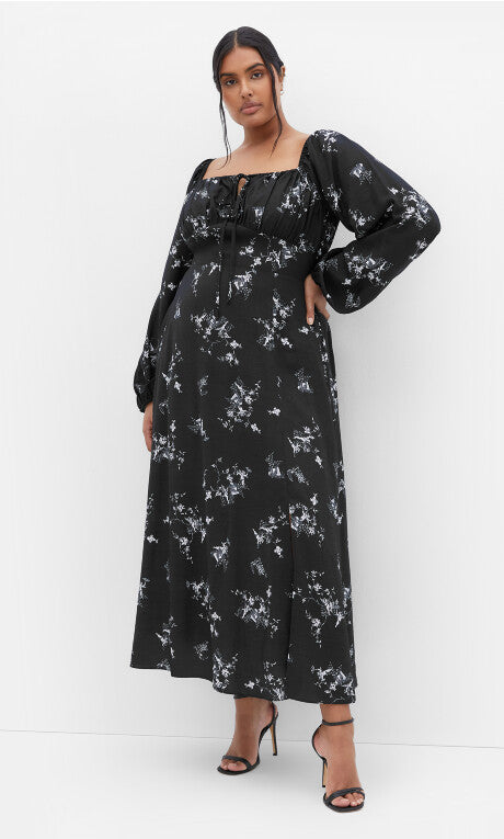 Urban Soul Long Sleeve Maxi Dress